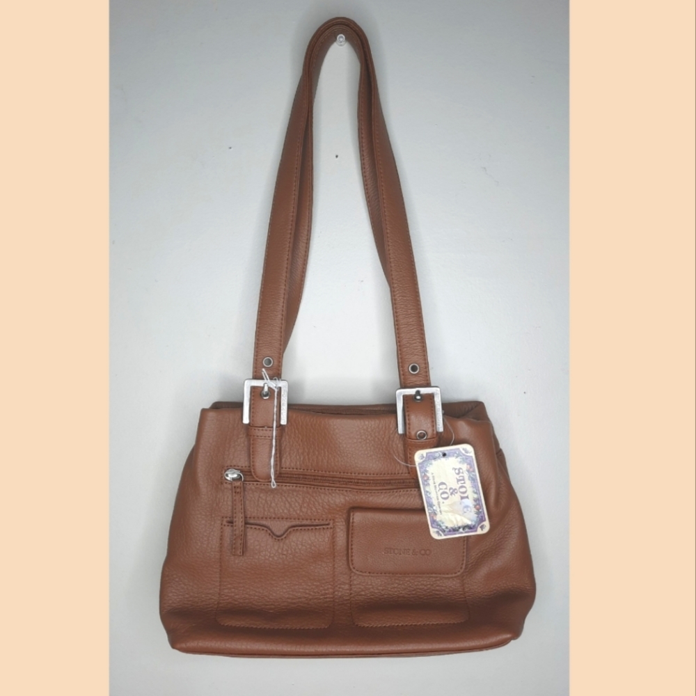 Stone And Co Stone Mountain Tan Leather Bag NWT